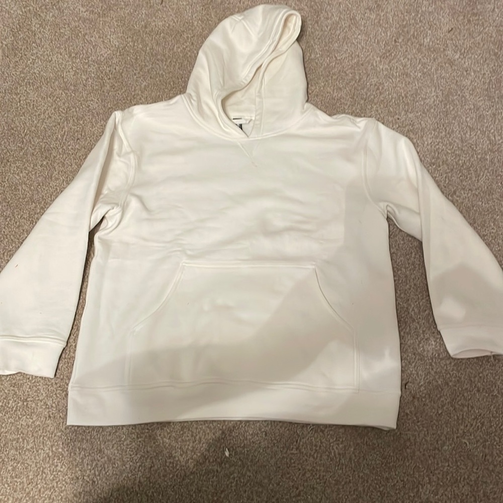 White sweatshirt